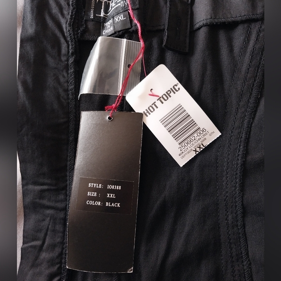 Vintage Tripp nyc Hot Topic Y2K black & white lace corset bodice top - Picture 10 of 10